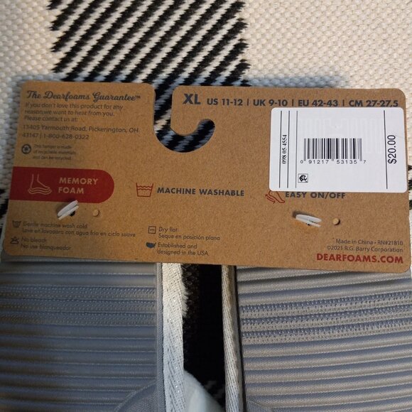 Dluxe by Dearfoams I Do bedroom slipper Women's Size XL 11-12 - Picture 3 of 5